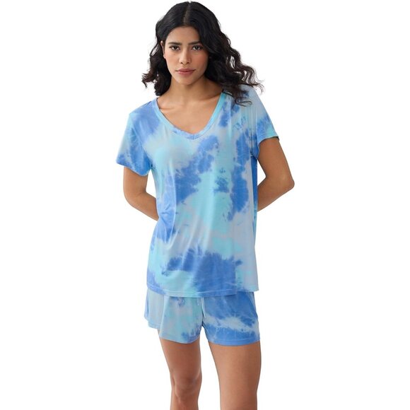 Slinky Cooling Polka Dot Short Sleeve Pajama Capris Set